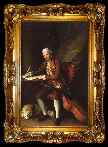 framed  Thomas Gainsborough Karl Friedrich Abel, ta009-2